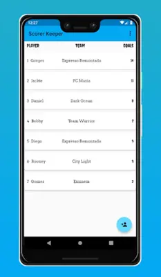 Scorer Keeper android App screenshot 1